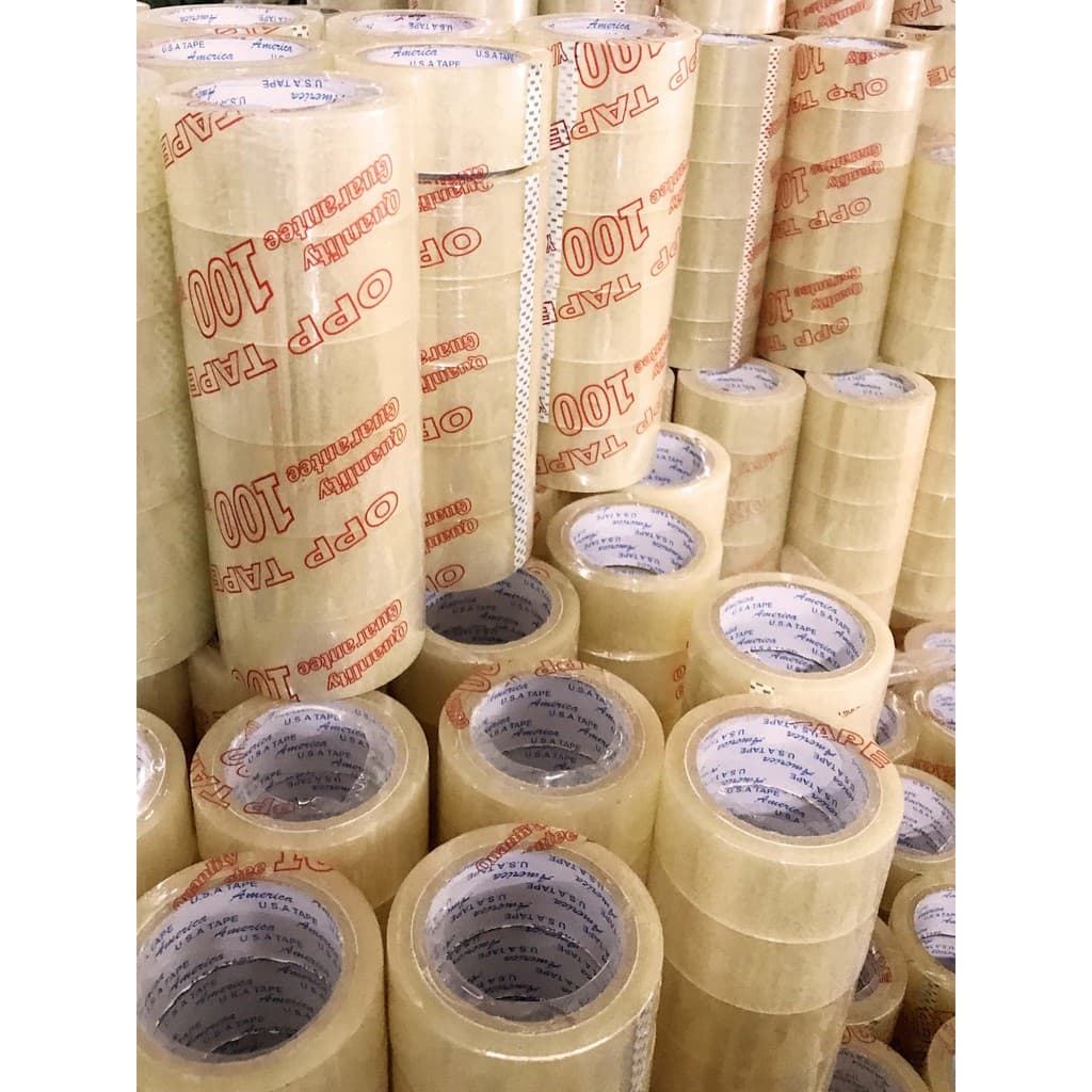 Băng keo trong 5F 100Y (Cây 1kg/6 cuộn) — Bao Bì Thành Phát
